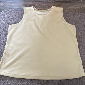 Light yellow cute tank top